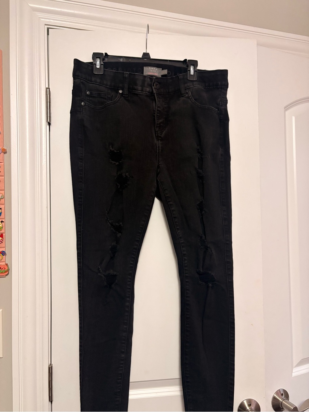 torrid Black Ripped Skinny Jeans